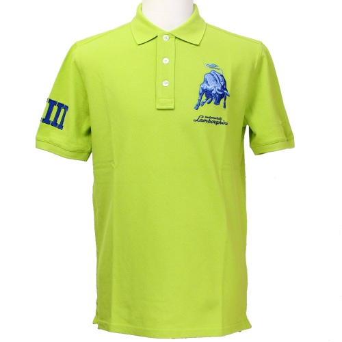 ランボルギーニ メンズ Bull LXIII ピケ ポロ ライムグリーン 9009559CCG088 
