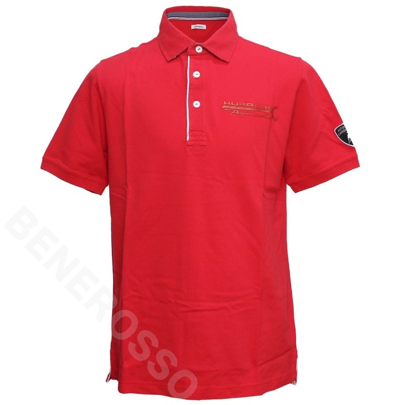 ランボルギーニ メンズ Huracan ペルフォルマンテ ポロ レッド（Rosso Mars 9012178CCR055 