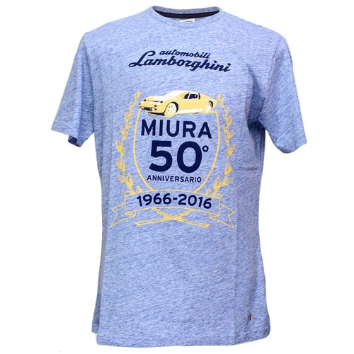 ランボルギーニ メンズ Miura 50° アニバーサリー Tシャツ インディゴ 9010128CCU111 