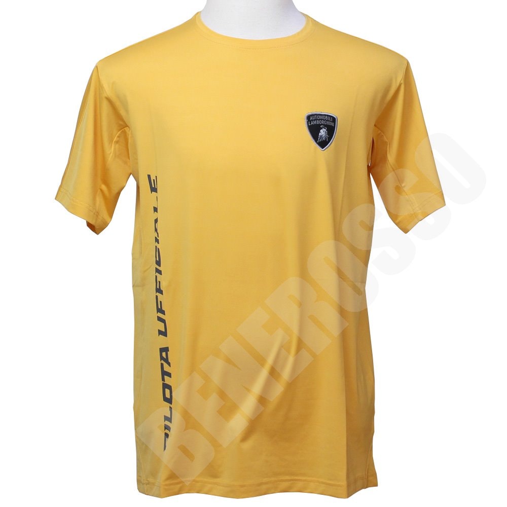 ランボルギーニ メンズ Pilota Ufficiale Tシャツ イエロー 9011567NNY040
