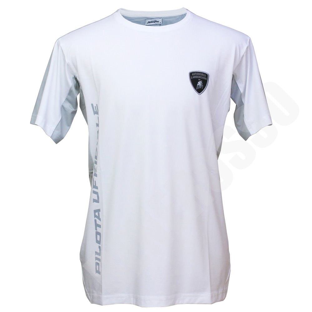 ランボルギーニ メンズ Pilota Ufficiale Tシャツ ホワイト 9011567NNW017 