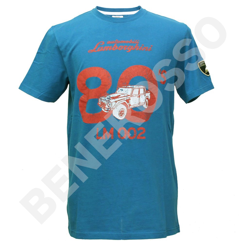 ランボルギーニ メンズ 80's LM002 Tシャツ オーシャンブルー 9011605CCU156 