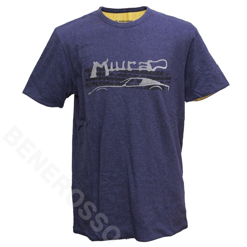 ランボルギーニ メンズ Miura リバーシブル Tシャツ ネイビー/アーバンゴールド 9012035CCU188 