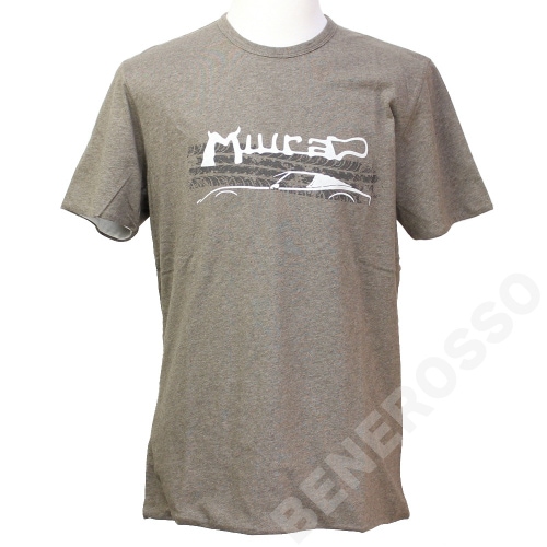ランボルギーニ メンズ Miura リバーシブル Tシャツ ロックブラウン/ホワイト 9012035CCT048 