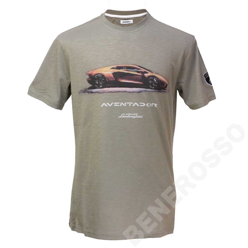 ランボルギーニ メンズ アヴェンタドール profile Tシャツ ロックブラウン 9010827CCT050
