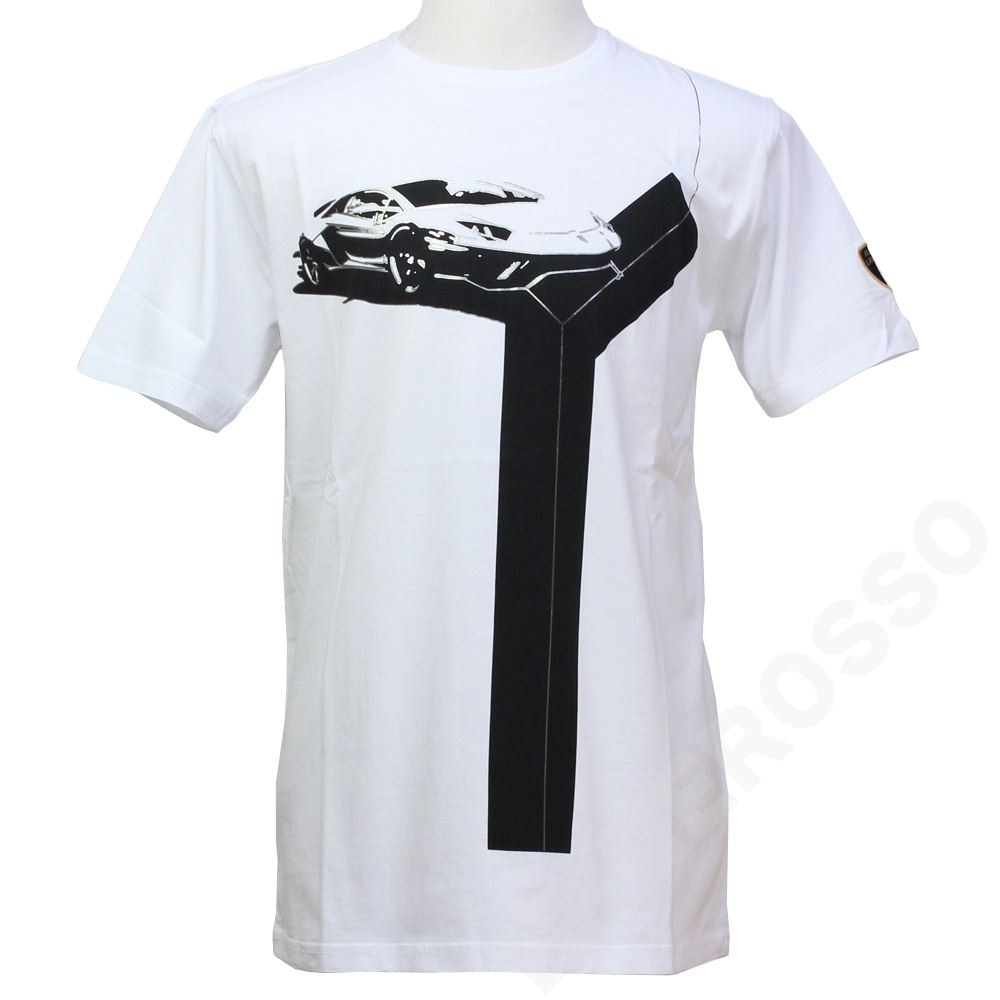 ランボルギーニ メンズ Y Tシャツ ホワイト 9012271CCW086