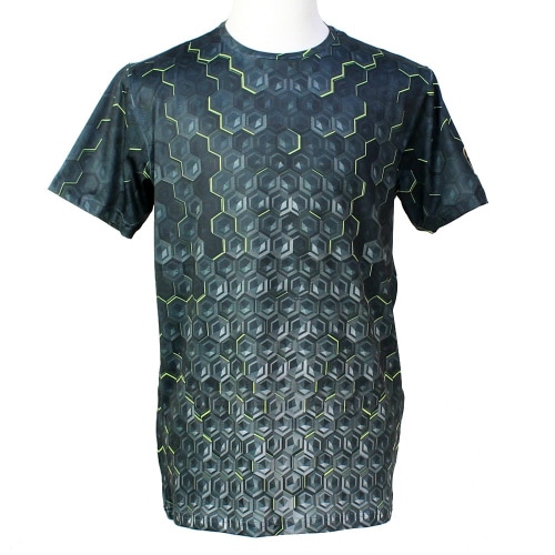 ランボルギーニ メンズ カーボンセル Tee ブラック 9012419YYB072