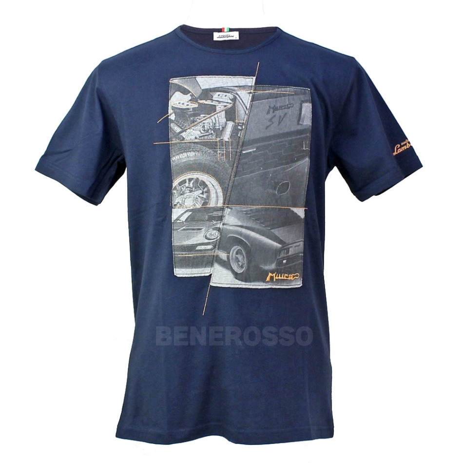 ランボルギーニ メンズ Miura Conposit Tee ネイビー 9012427CCU194