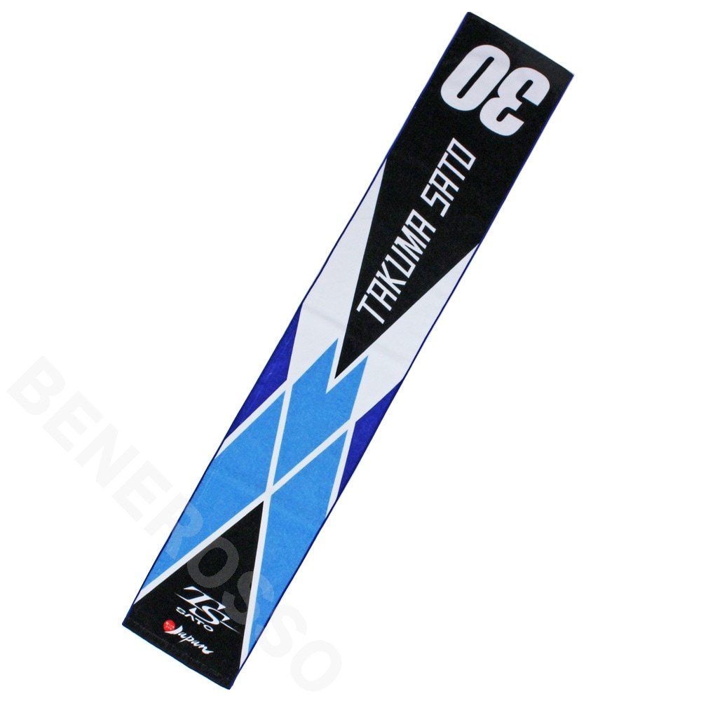 佐藤琢磨 TS プリント タオル  マフラー ブラック TS1806