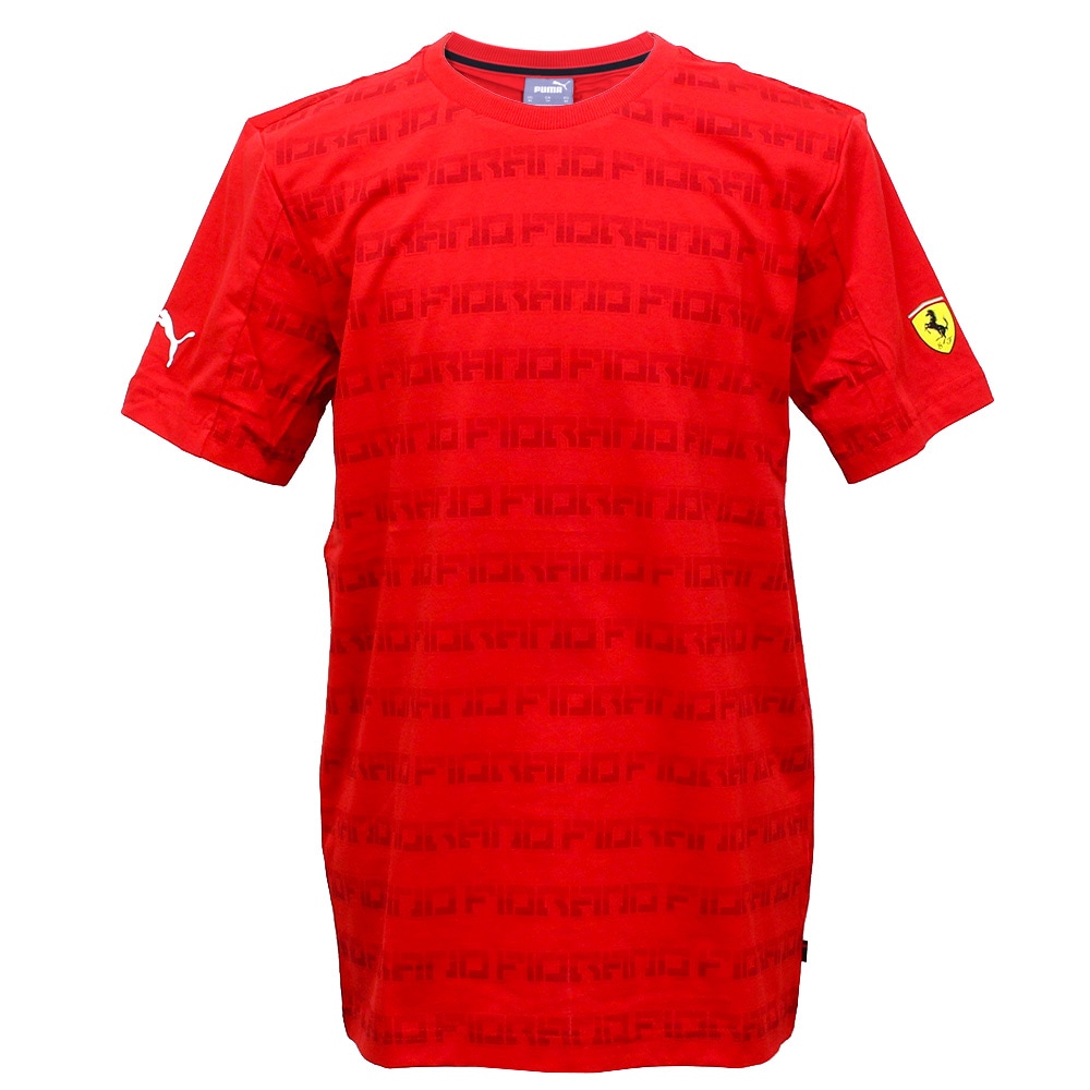 PUMA フェラーリ SF AOP Tee レッド 596152-01 