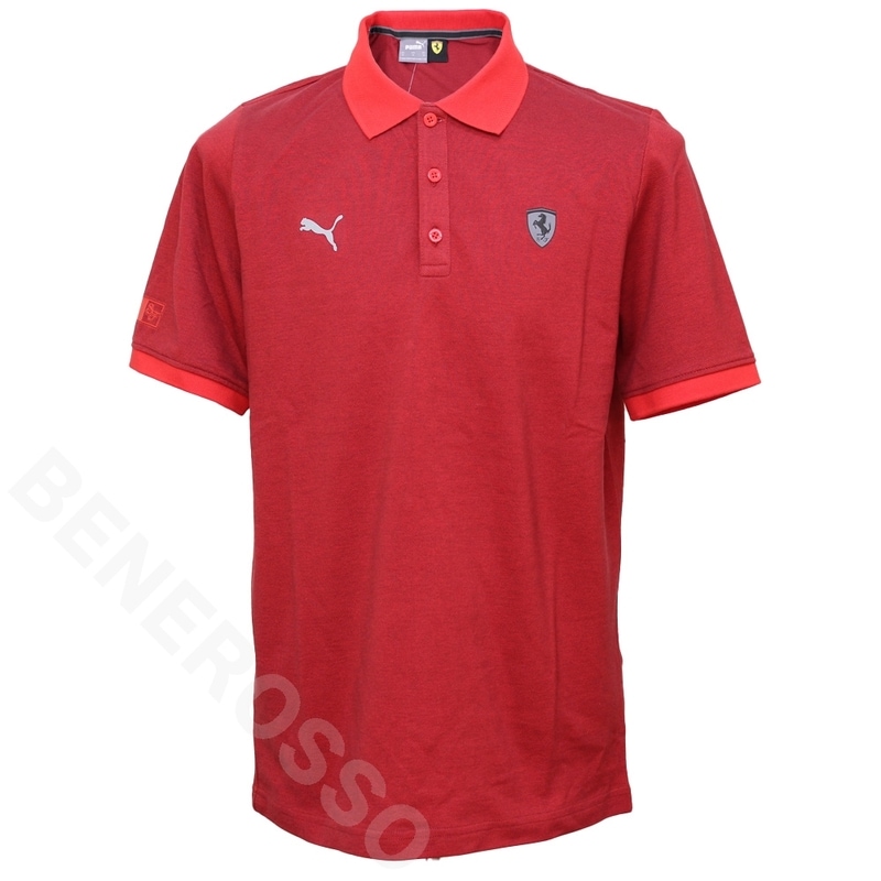 PUMA フェラーリ スタイル 2トーン ポロシャツ レッド 533341-02
