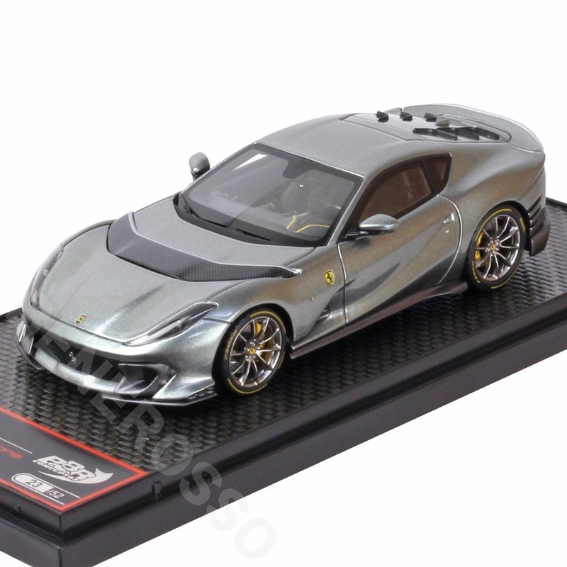 BBR MODELS 1/43スケール フェラーリ 812 コンペティツィオーネ 2021 Coburn Grey /Horizontal Silver Nurburgring Strip BBRC259A3