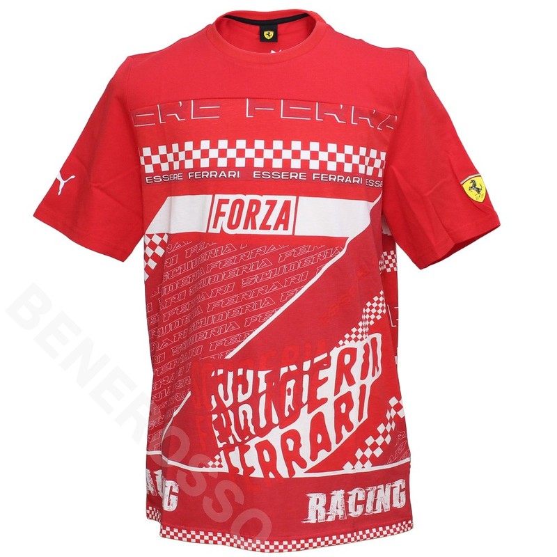 PUMA フェラーリ SF FW グラフィック Tシャツ 2023 レッド 701223480-01