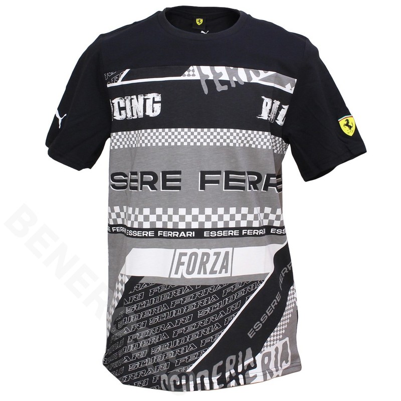 PUMA フェラーリ SF FW グラフィック Tシャツ ブラック 701223480-02