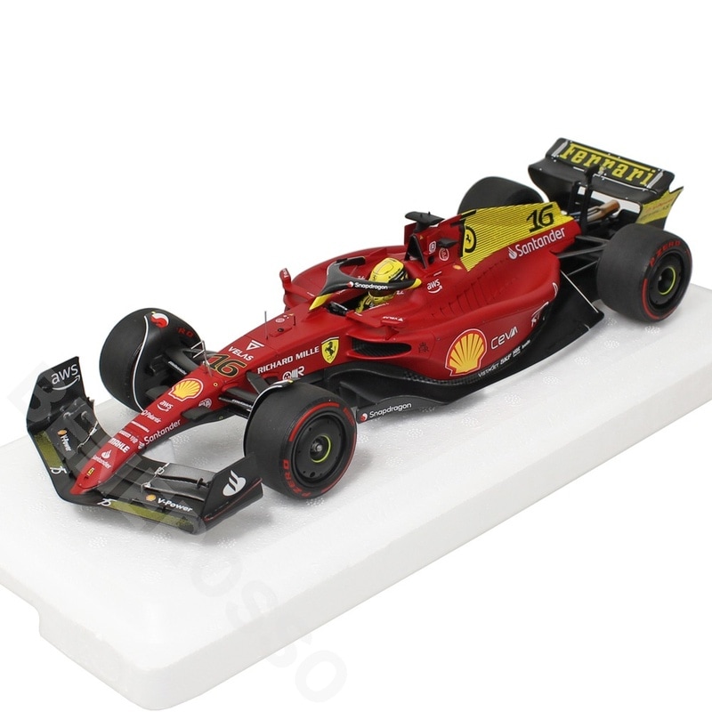 BBR MODLES 1/18スケール フェラーリ F1-75 C.ルクレール イタリアGP 2022 2位入賞 PBBR221836