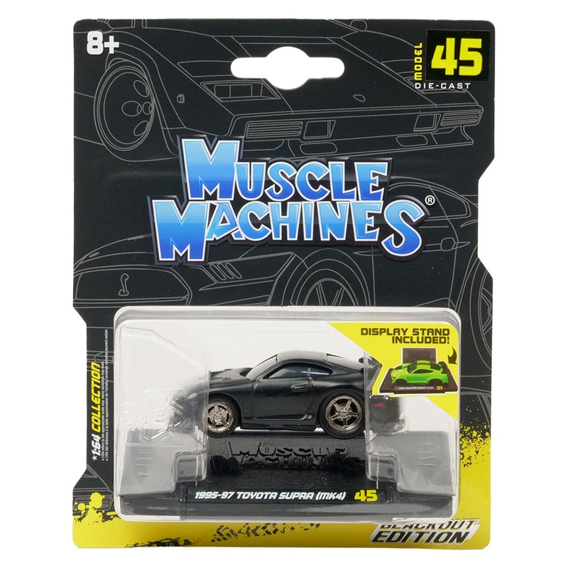 Maisto 1/64スケール MM 1995 トヨタ スープラ(MK4) ブラック MS15585BK