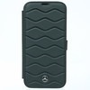 メルセデスベンツ iPhone 16ProMax レザー ブックタイプケース WITH WAVES ブラック MEBKP16X23RWRSK