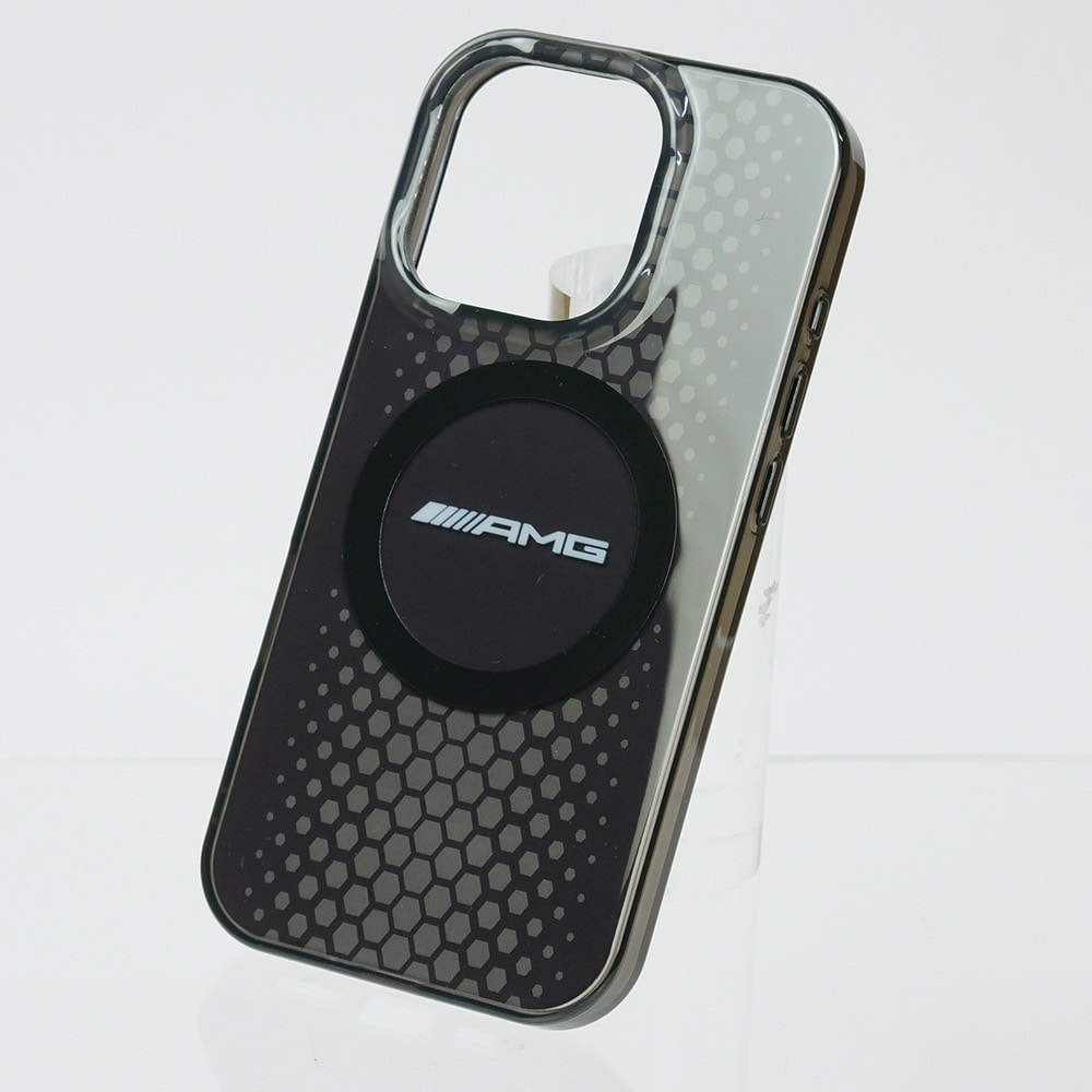 AMG iPhone 16Pro マグセーフ ダブルレイヤー バックカバー ブラック AMHMP16L24HHGPK