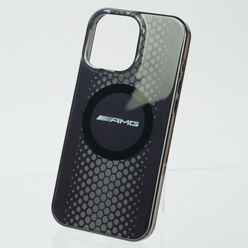 AMG iPhone 16ProMax マグセーフ ダブルレイヤー バックカバー ブラック AMHMP16X24HHGPK