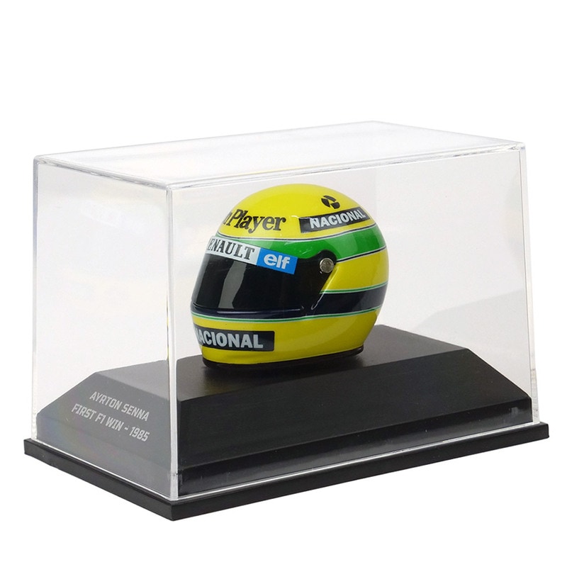 MINICHAMPS 1/8スケール ヘルメット アイルトン･セナ  1985年 F1初優勝 540308512【デカール加工】