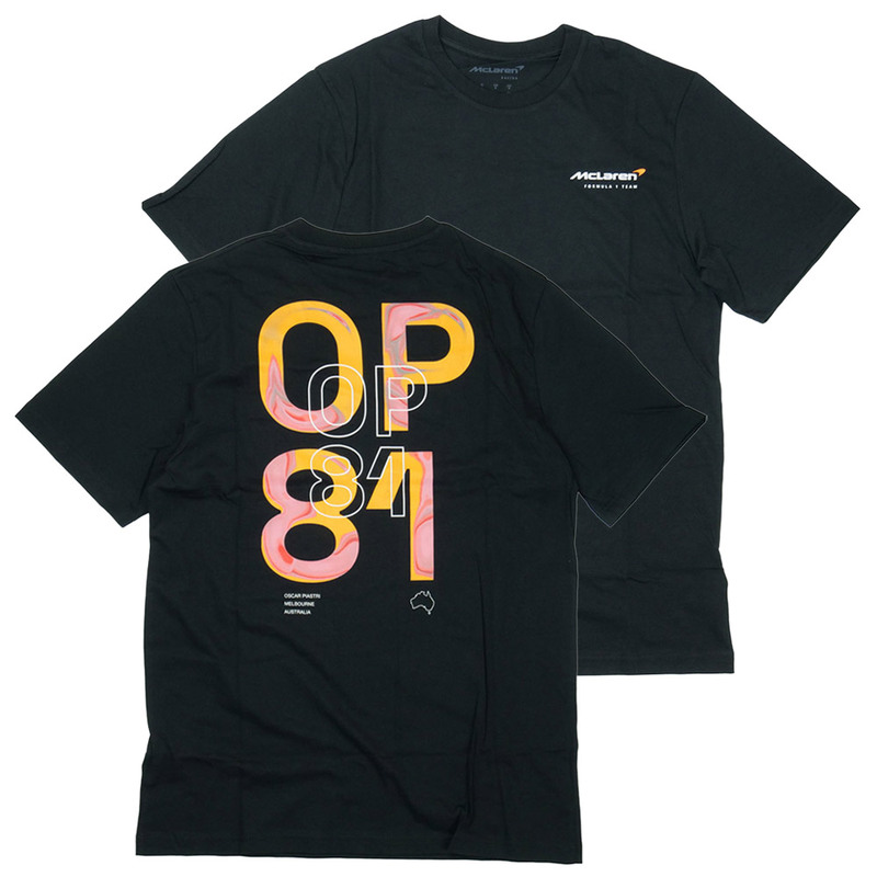 マクラーレン F1 チーム O.ピアストリ コア ドライバー Tシャツ 2025 ブラック TU11402-020