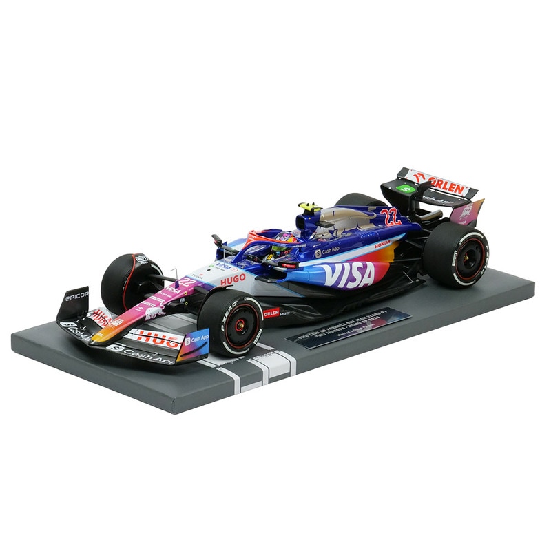MINICHAMPS 1/18スケール ビザ キャッシュ RB F1チーム VCARB 01 角田裕毅 マイアミGP 2024 117240622