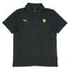 PUMA フェラーリ スポーツウェア クラウドスパン 半袖 ポロシャツ 2025 ブラック 632782-01