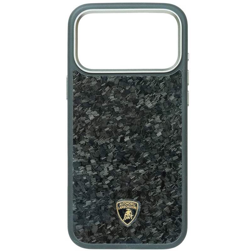 ランボルギーニ iPhone 17ProMax リアルカーボン バックカバー ウラカン D14ブラック マグセーフ対応 LB-TPUPCMIP17PM-HU/D14-GD