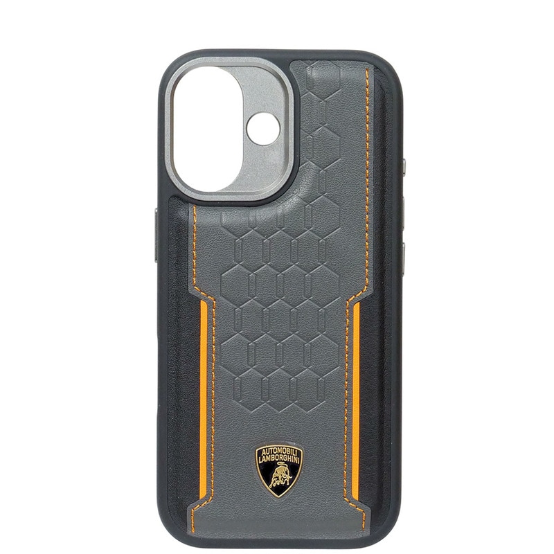 ランボルギーニ iPhone 17 レザー バックカバー レヴエルト D1 オレンジ マグセーフ対応 LB-TPUPCMIP17-RE/D1-OE