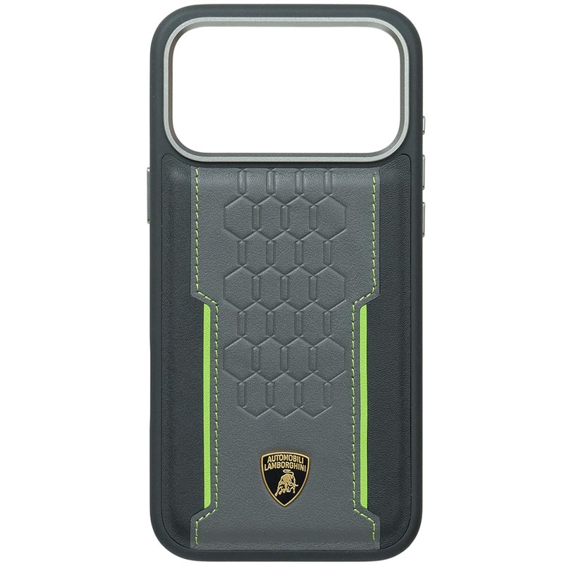 ランボルギーニ iPhone 17ProMax レザー バックカバー レヴエルト D1 グリーン マグセーフ対応 LB-TPUPCMIP17PM-RE/D1-GN