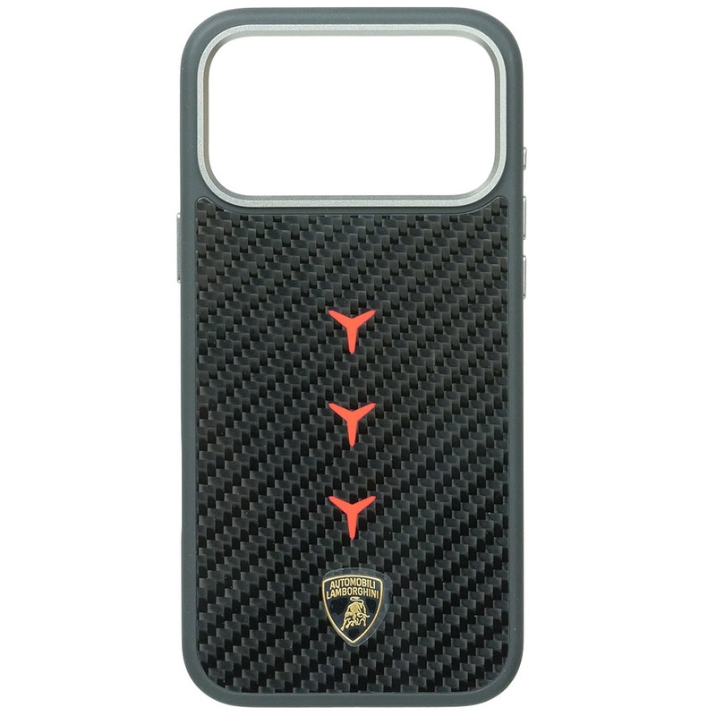 ランボルギーニ iPhone 17ProMax リアルカーボン バックカバー レヴエルト D4 オレンジ マグセーフ対応 LB-TPUPCMIP17PM-RE/D4-OE