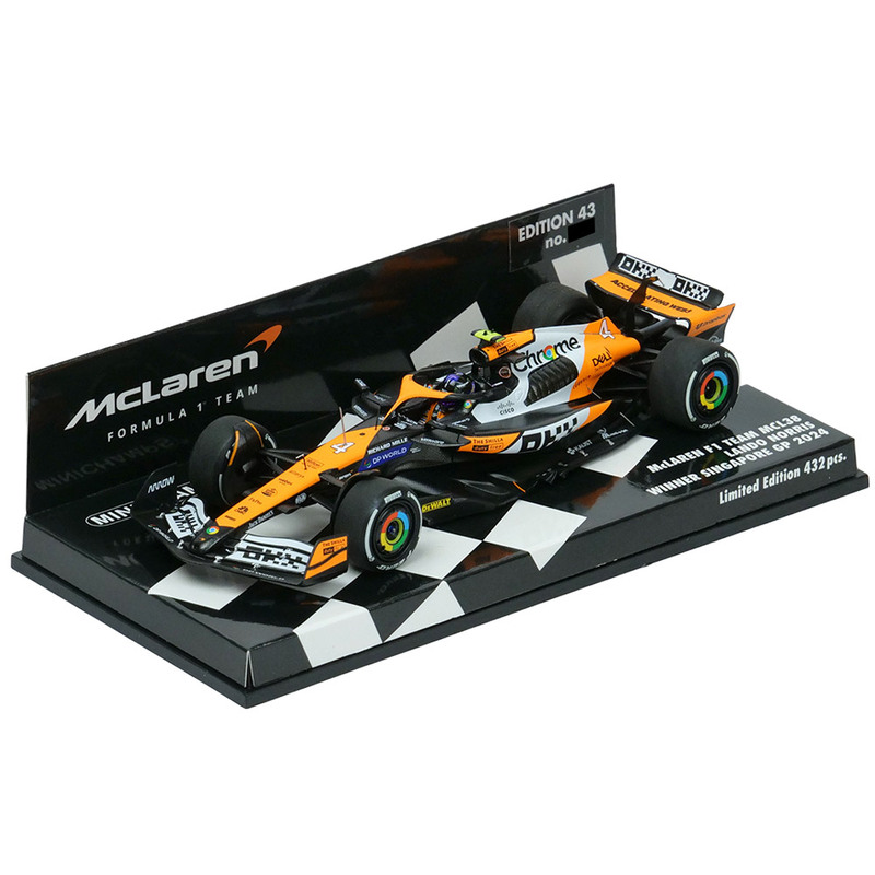 MINICHAMPS 1/43 マクラーレン F1チーム MCL38 L.ノリス シンガポールGP 2024 ウィナー オレンジ 537246104