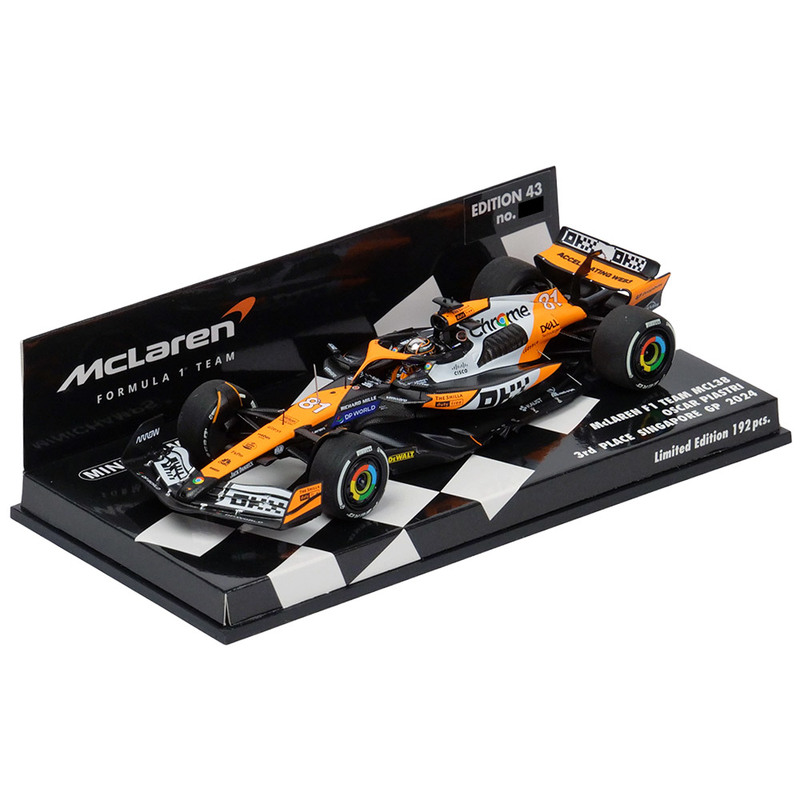 MINICHAMPS 1/43 マクラーレン F1チーム MCL38 O.ピアストリ シンガポールGP 2024 3位入賞 オレンジ 537246181