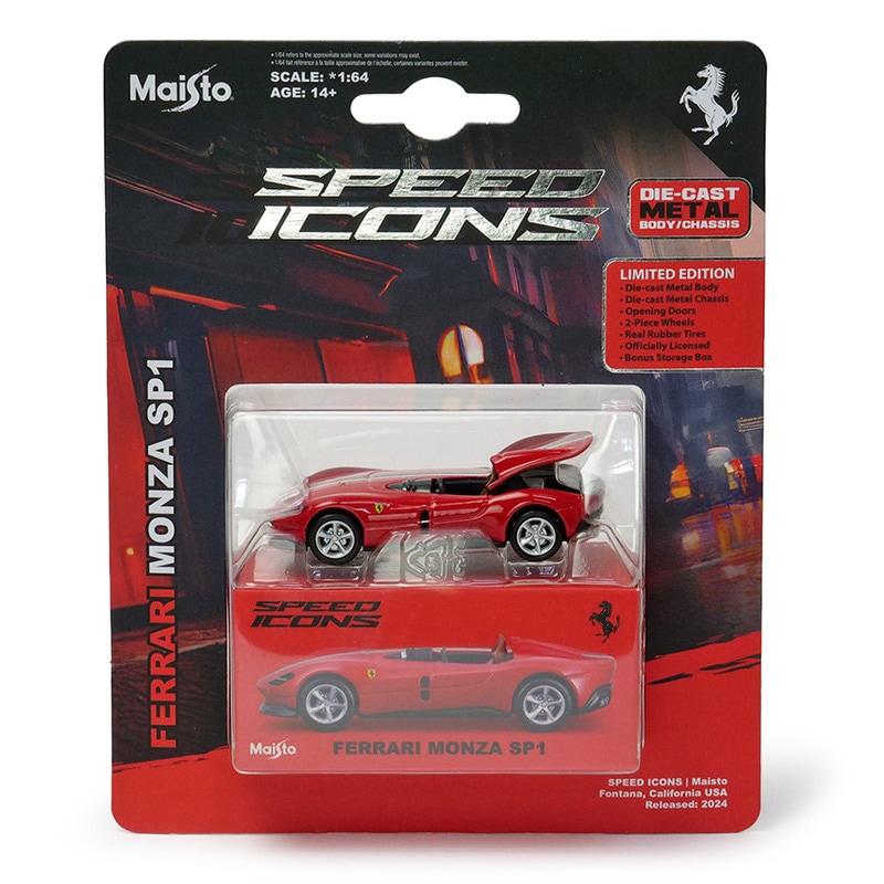 Maisto 1/64スケール SPEED ICONS フェラーリ モンツァ SP1 レッド MS15702R