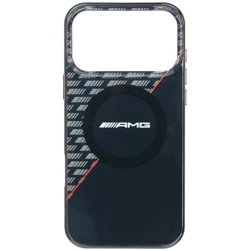 AMG iPhone 17ProMax ダブルレイヤー バックカバー RHOMBS ブラック マグセーフ対応 AMHMP17X24HRDKR