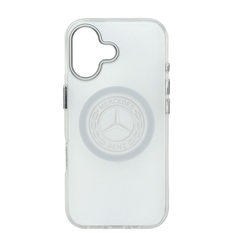 メルセデスベンツ iPhone 17 IML バックカバー ビンテージロゴ ホワイト マグセーフ対応 MEHMP17S25HTVILH