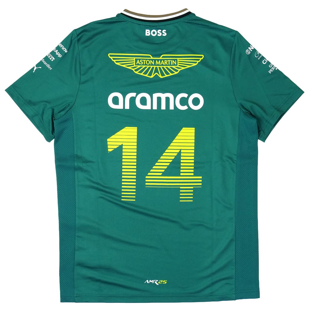 PUMA アストンマーティン アラムコ F1 チーム レプリカ F.アロンソ Tシャツ 2025 グリーン 713696-01