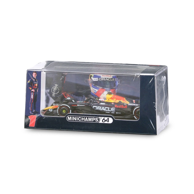 MINICHAMPS 1/64スケール オラクル レッド ブル レーシング RB21 M.フェルスタッペン エミリア･ロマーニャGP 2025 ウィナー ネイビー 640250701