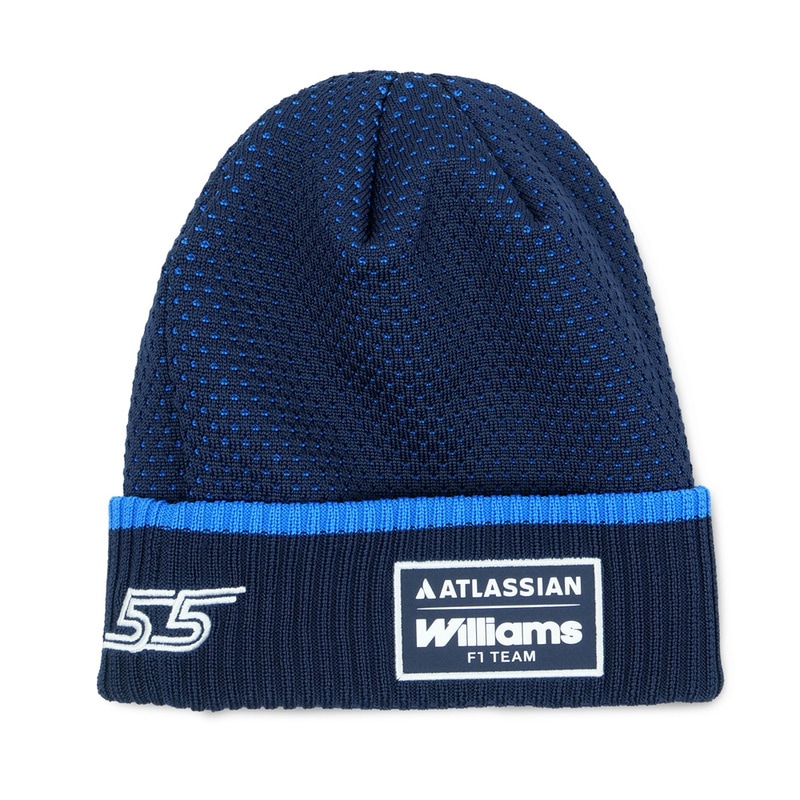 アトラシアン ウィリアムズ レーシング NewEra C.サインツ カフニット ビーニー 2026 ネイビー 15135239