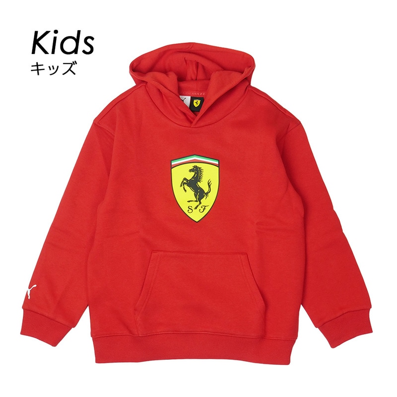 PUMA  スクーデリア フェラーリ Kids カラー シールド フーディー レッド 634259-02