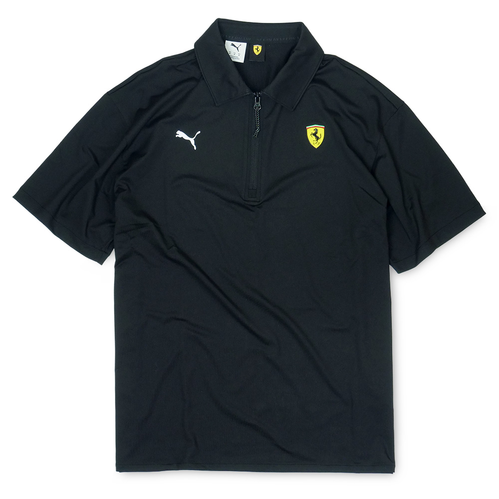 PUMA スクーデリア フェラーリ クラウドスパン ポロシャツ ブラック 634247-01