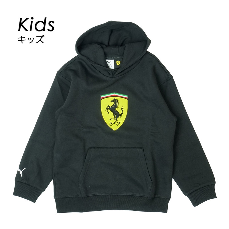 PUMA  スクーデリア フェラーリ Kids カラー シールド フーディー ブラック 634259-01