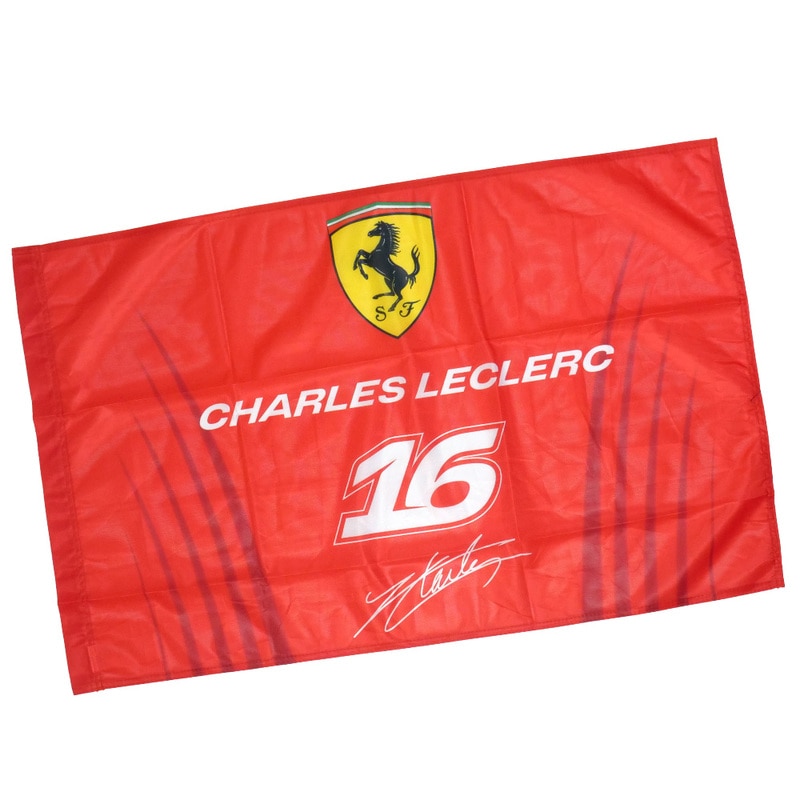 スクーデリア フェラーリ C.ルクレール フラッグ 60×90㎝ レッド 701238027