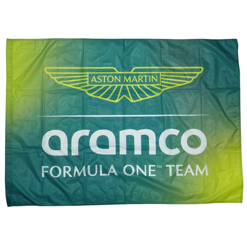 アストンマーティン アラムコ F1 チーム FW チームフラッグ 100×140cm グリーン 701238100