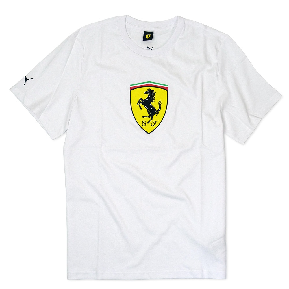 PUMA スクーデリア フェラーリ FW ビッグシールド Tシャツ ホワイト 701238415-002