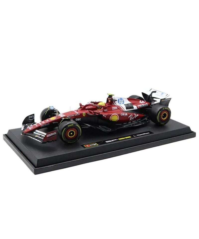 Bburago 1/18スケール スクーデリア フェラーリ SF-25 2025年 L.ハミルトン ドライバー付 レッド BR-18-16816LH