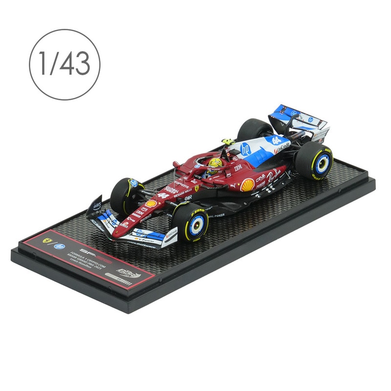 BBR MODELS 1/43スケール フェラーリ SF-25 L.ハミルトン マイアミGP 2025 レッド PBBR254444
