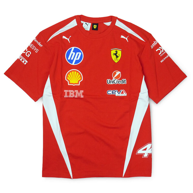 スクーデリア フェラーリ HP チーム L.ハミルトン オーセンティック ドライバー Tシャツ 2026 レッド 713827-44