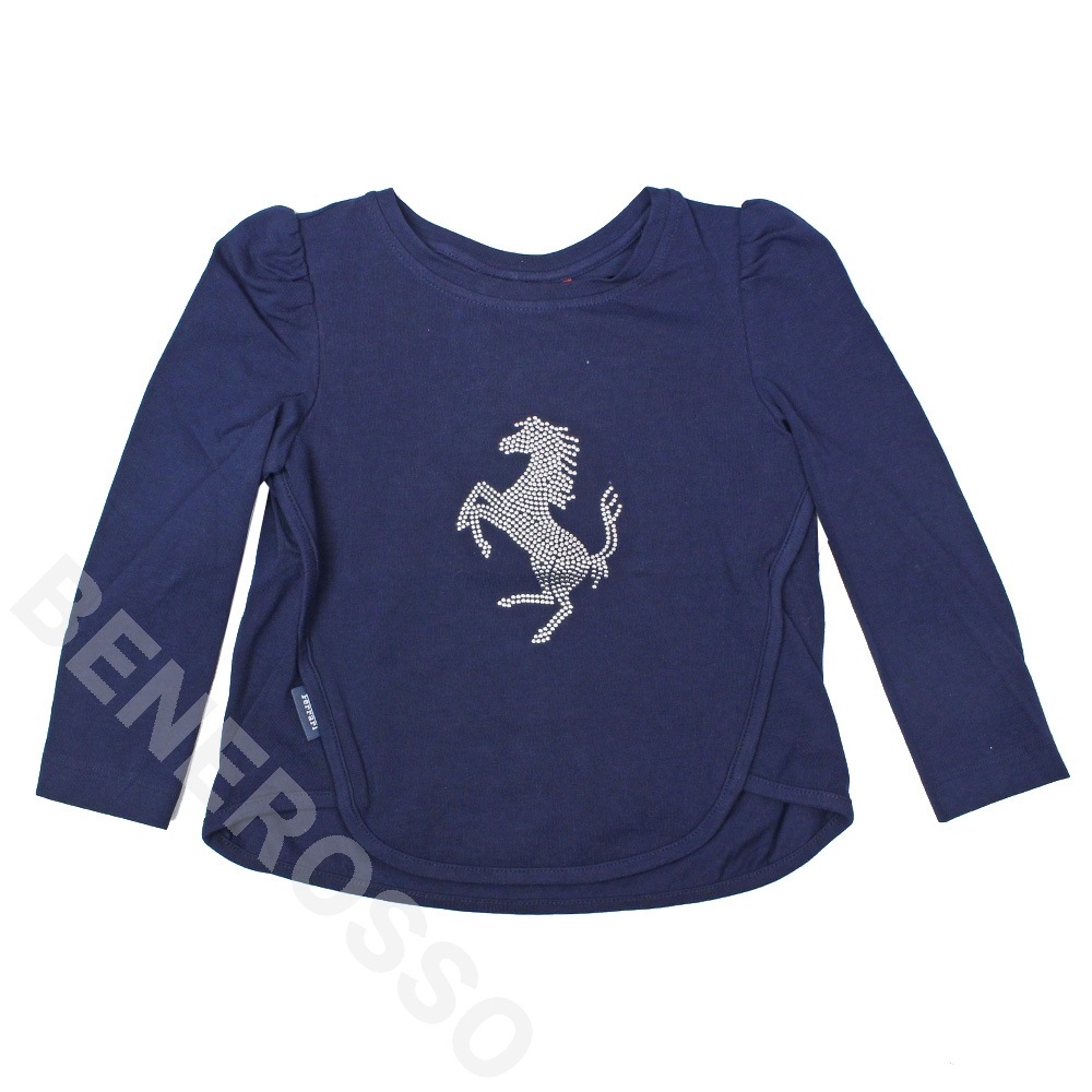 フェラーリ ベビー プランシングホース LS Tシャツ 18ケ月 ネイビー