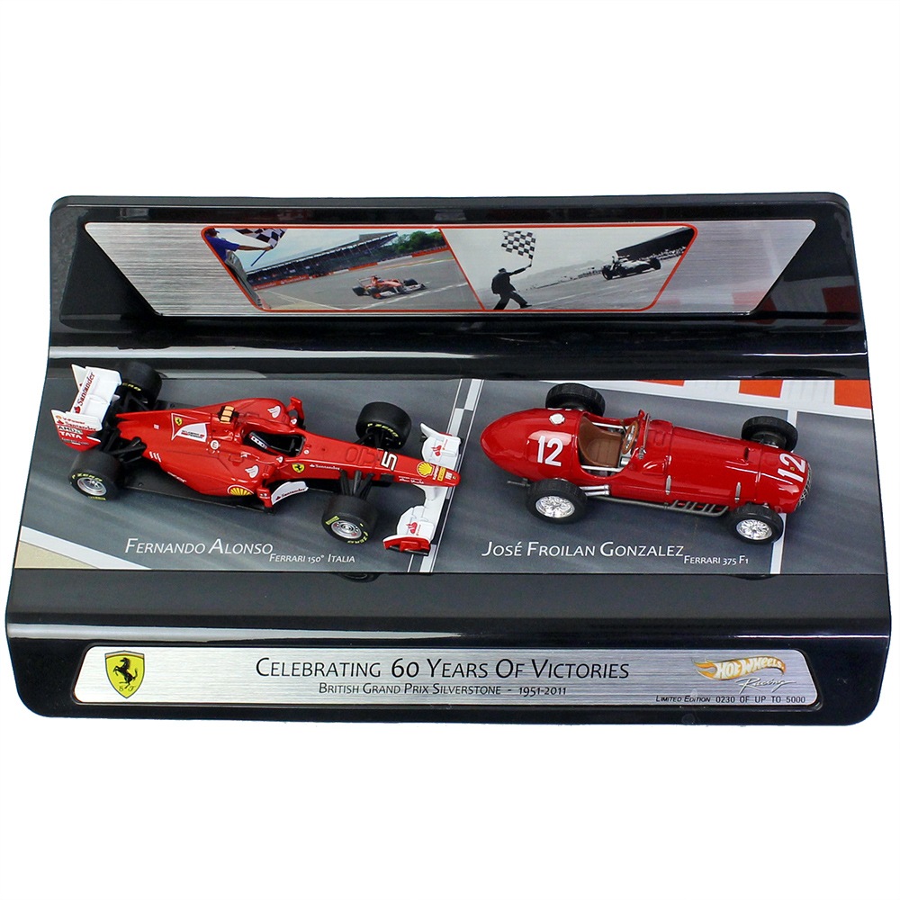 マテル 1/43スケール フェラーリ CELEBRATING 60 YEARS OF VICTORIES MT6666X